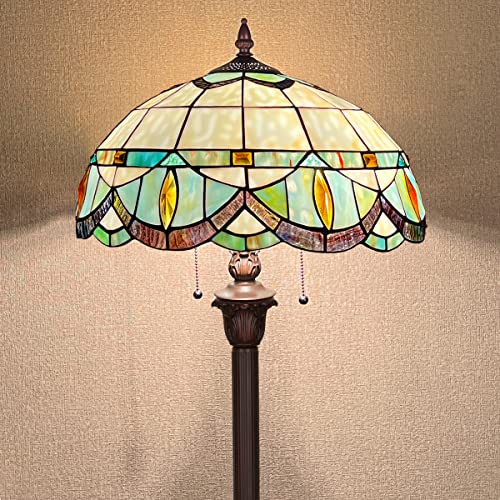 Tiffany Style Floor Lamp - Victorian Decor for Living Room and Office