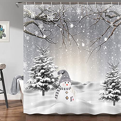 Winter Christmas Shower Curtain