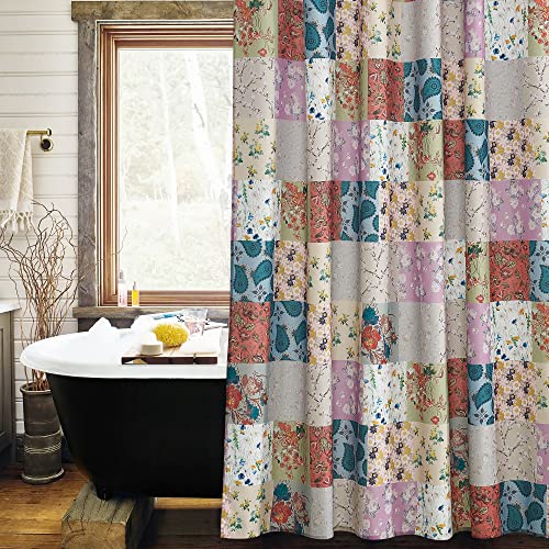 Vintage Floral Print Bathroom Curtains for Shower