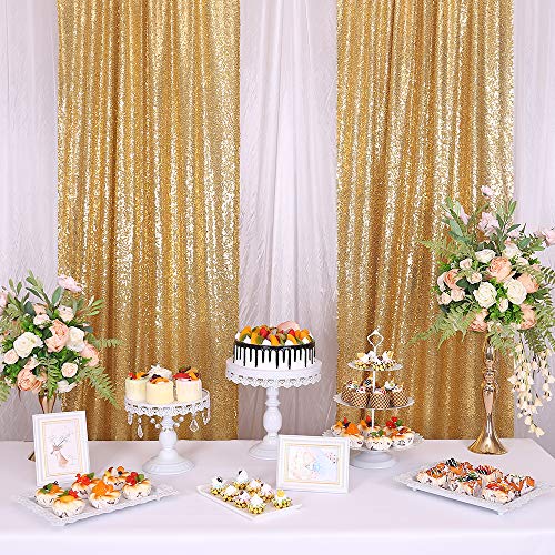 Gold Sequin Backdrop Curtain