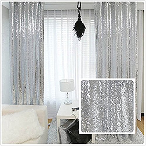 TRLYC Shiny Sequin Backdrop Curtains