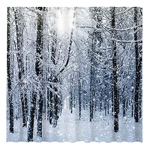 Winter Forest Shower Curtain for Bathroom Sets