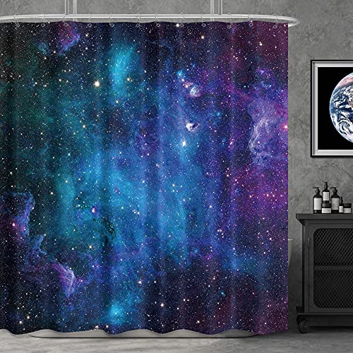 Starry Galaxy Outer Space Shower Curtain