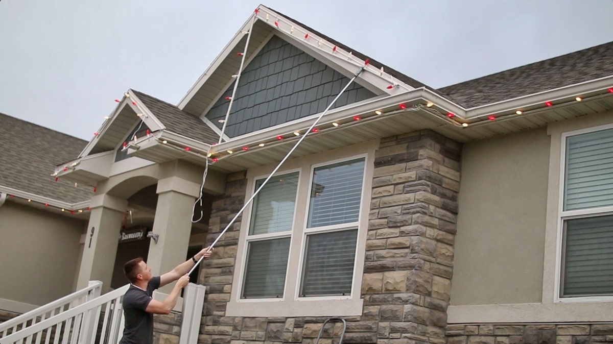 DIY How To Attach Christmas String Light