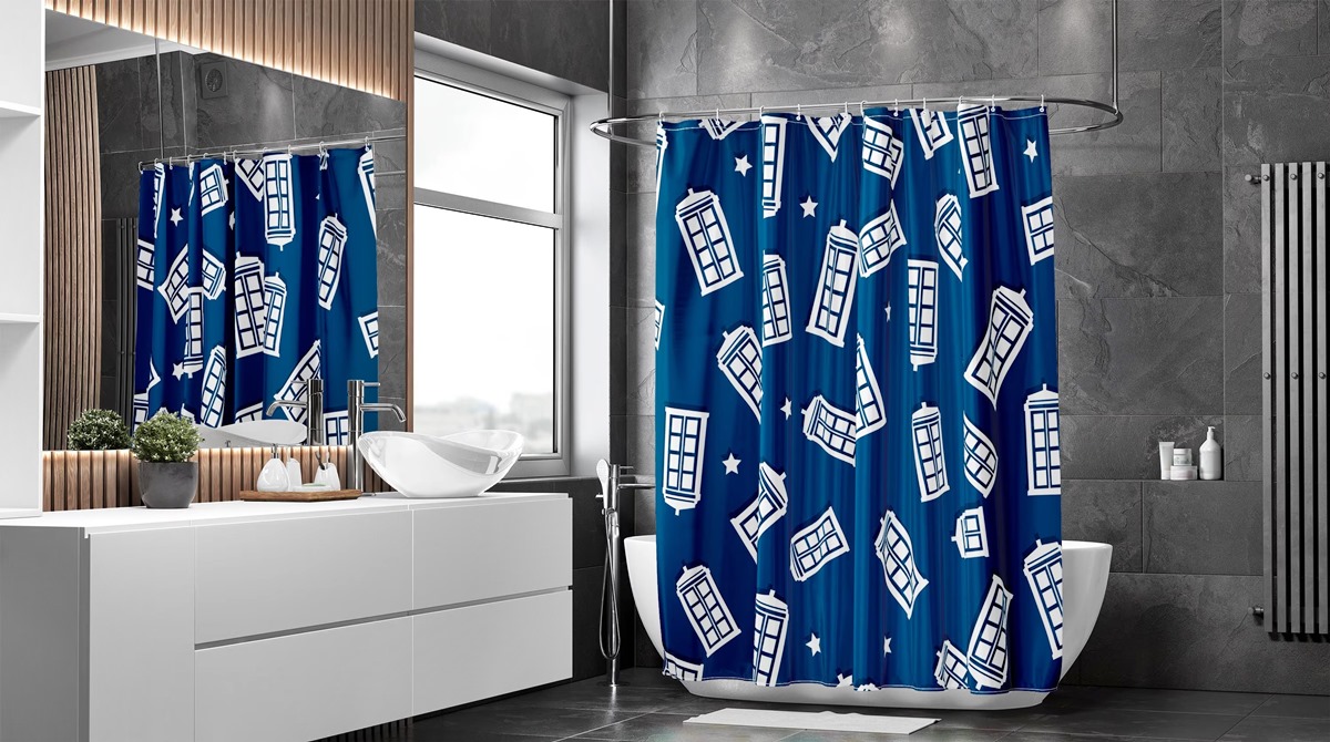 Dr. Who Shower Curtain