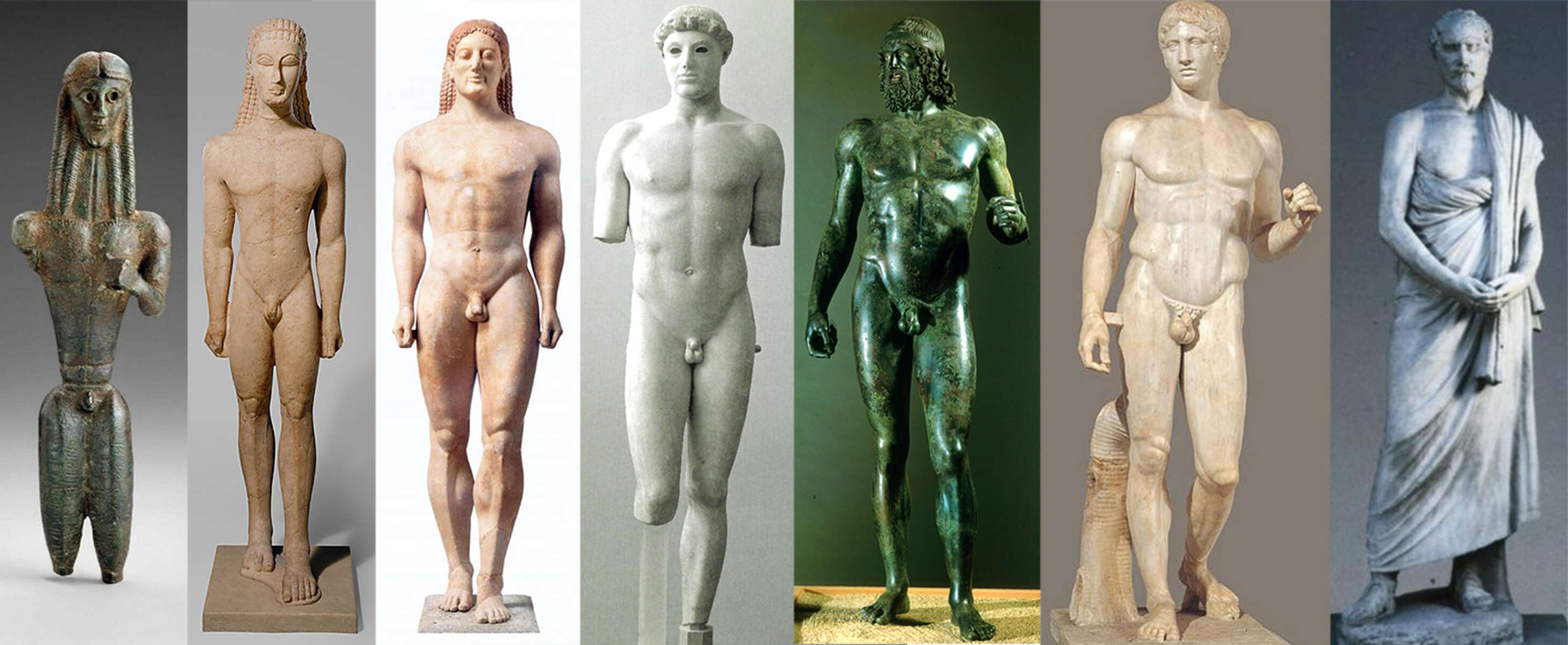 How Did Greek Sculpture Evolve Over Time?