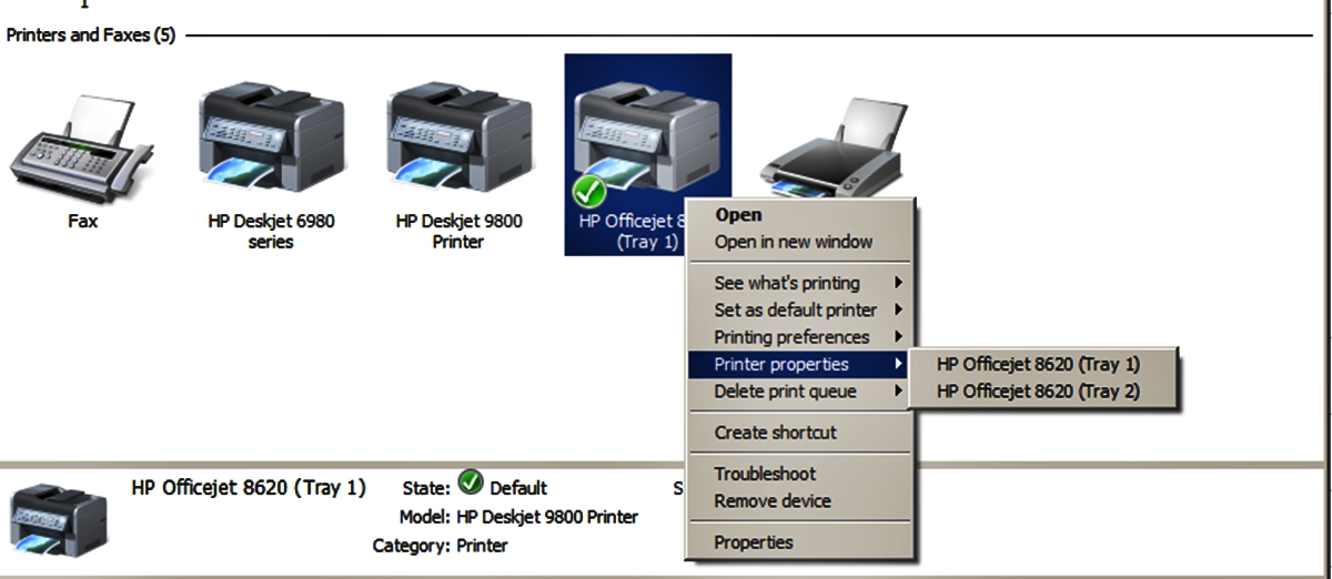 How Do I Change My Printer From Tray 1 To Tray 2