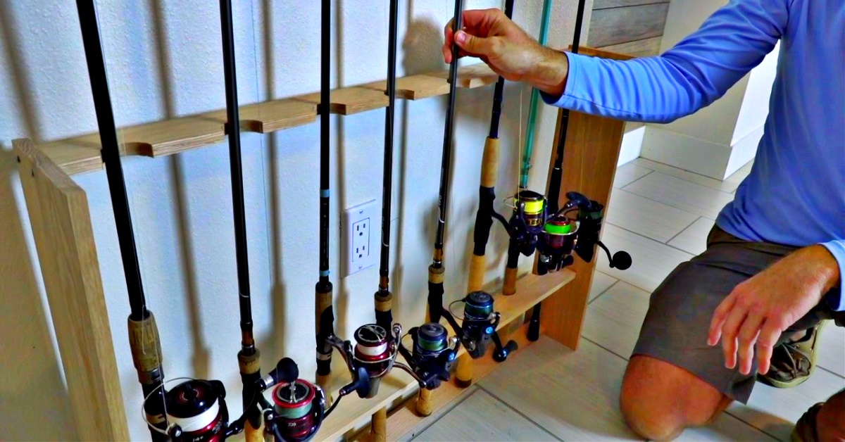 How To Build A Fishing Rod Storage Rack