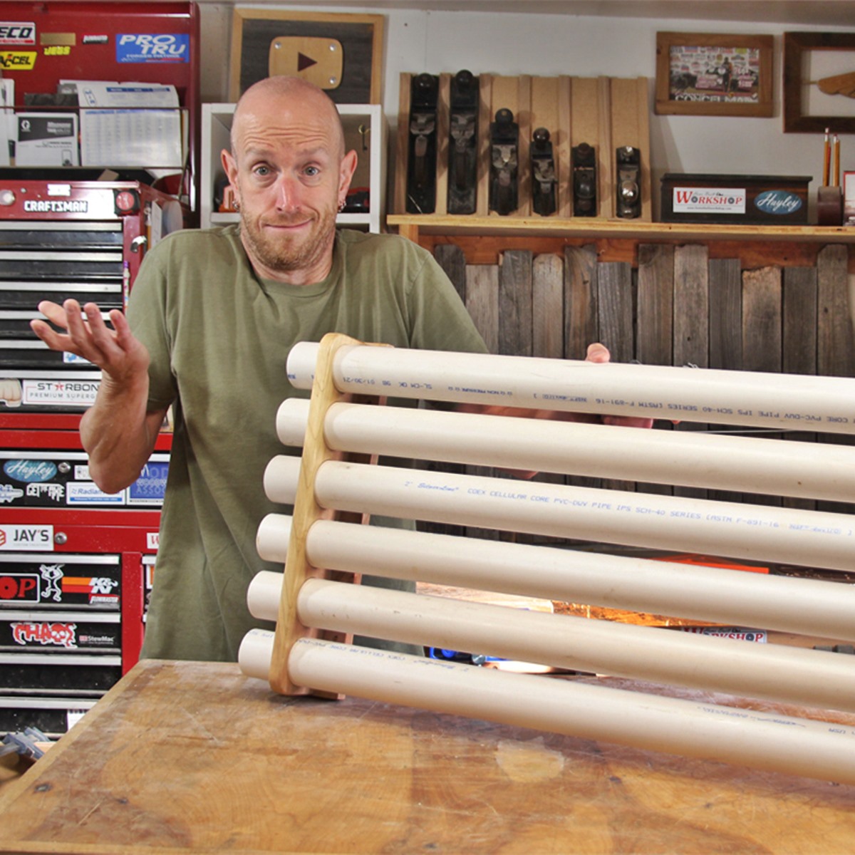 How To Build A PVC Pipe Storage Rack Out Of Wood
