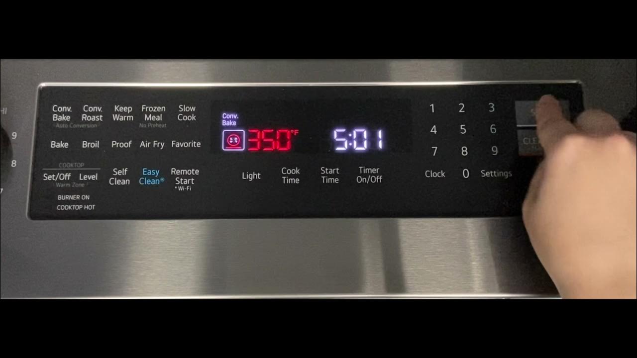 How To Change Clock On LG Stove