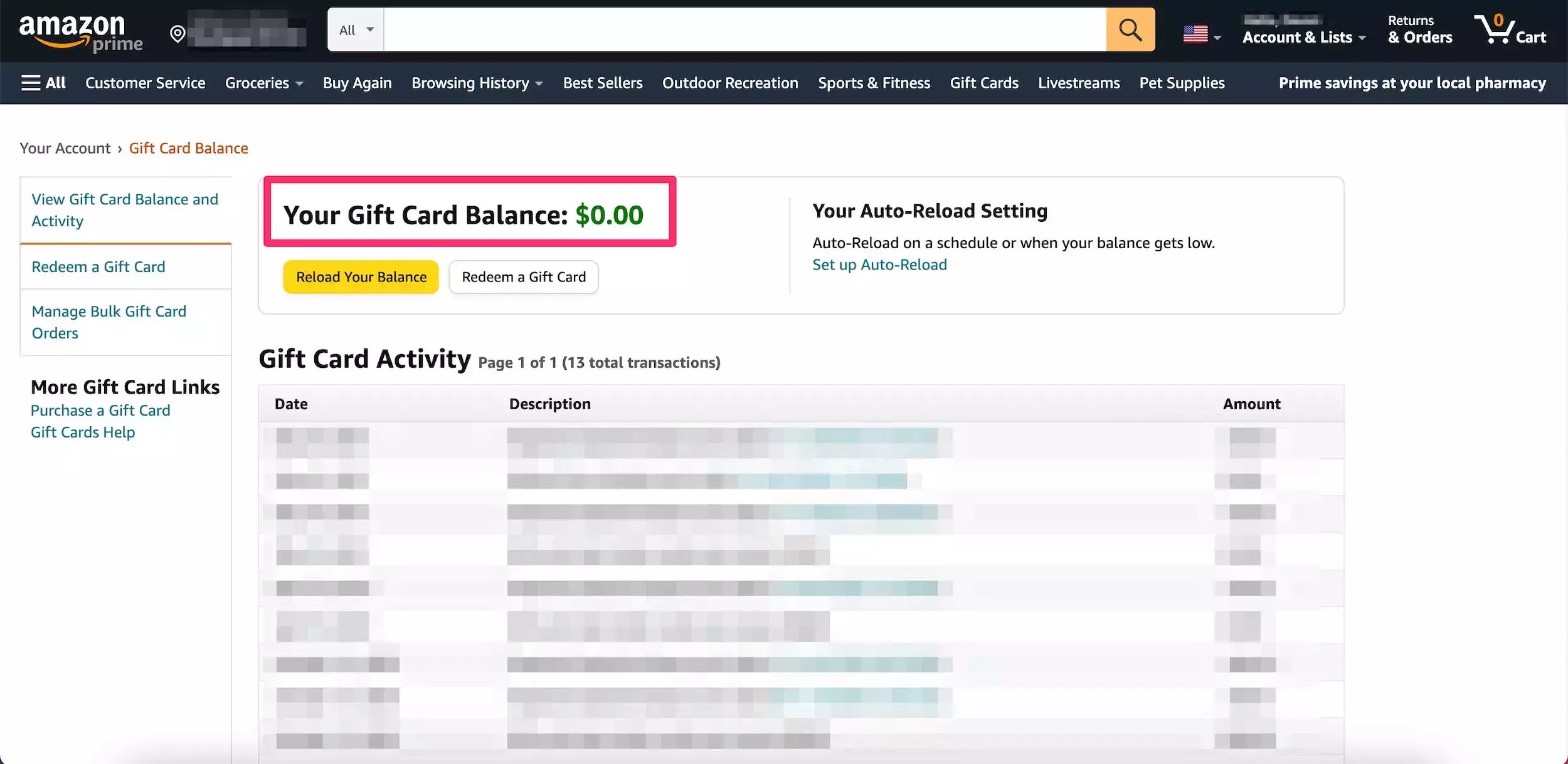 How To Check An Amazon Gift Card Balance