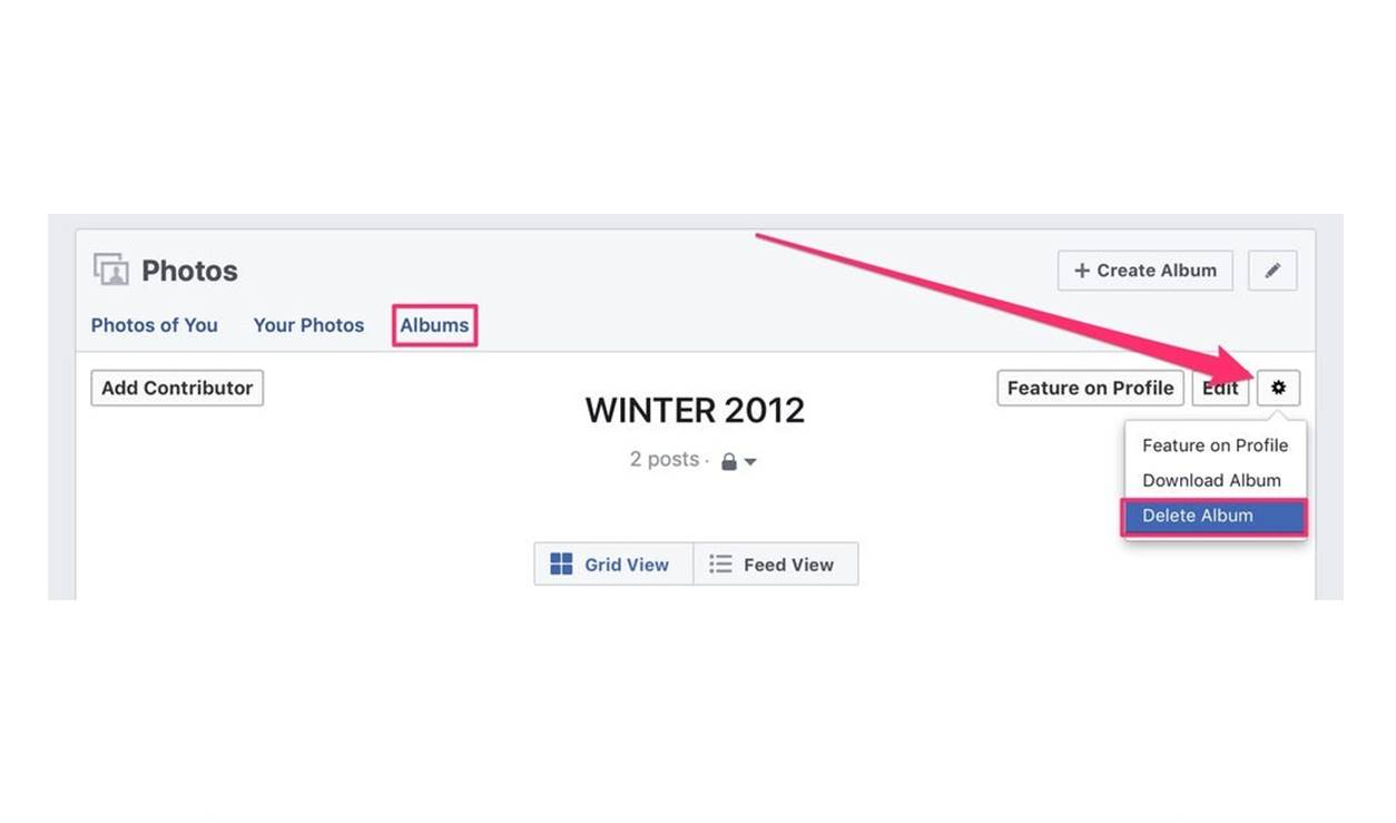 How To Delete Albums On Facebook
