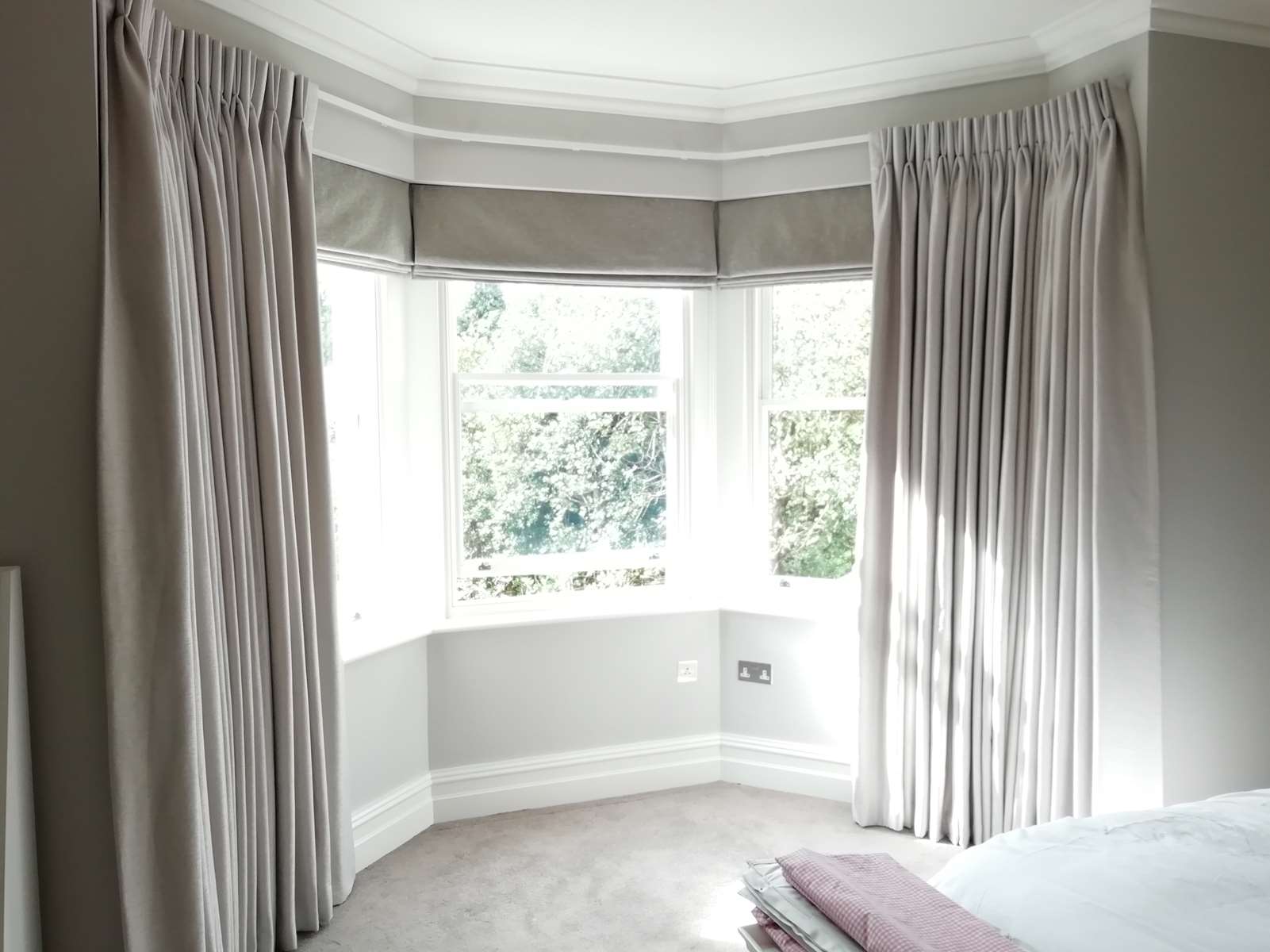 How To Fit Curtain Tracks For Bay Windows
