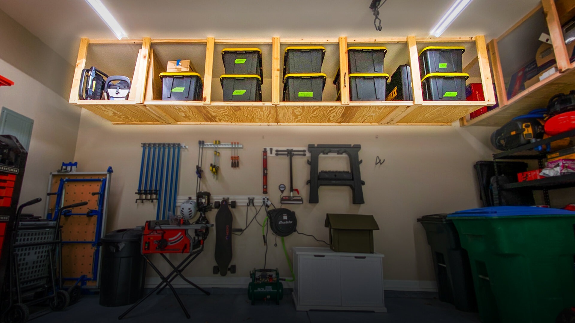 How To Make A Garage Ceiling Storage Rack