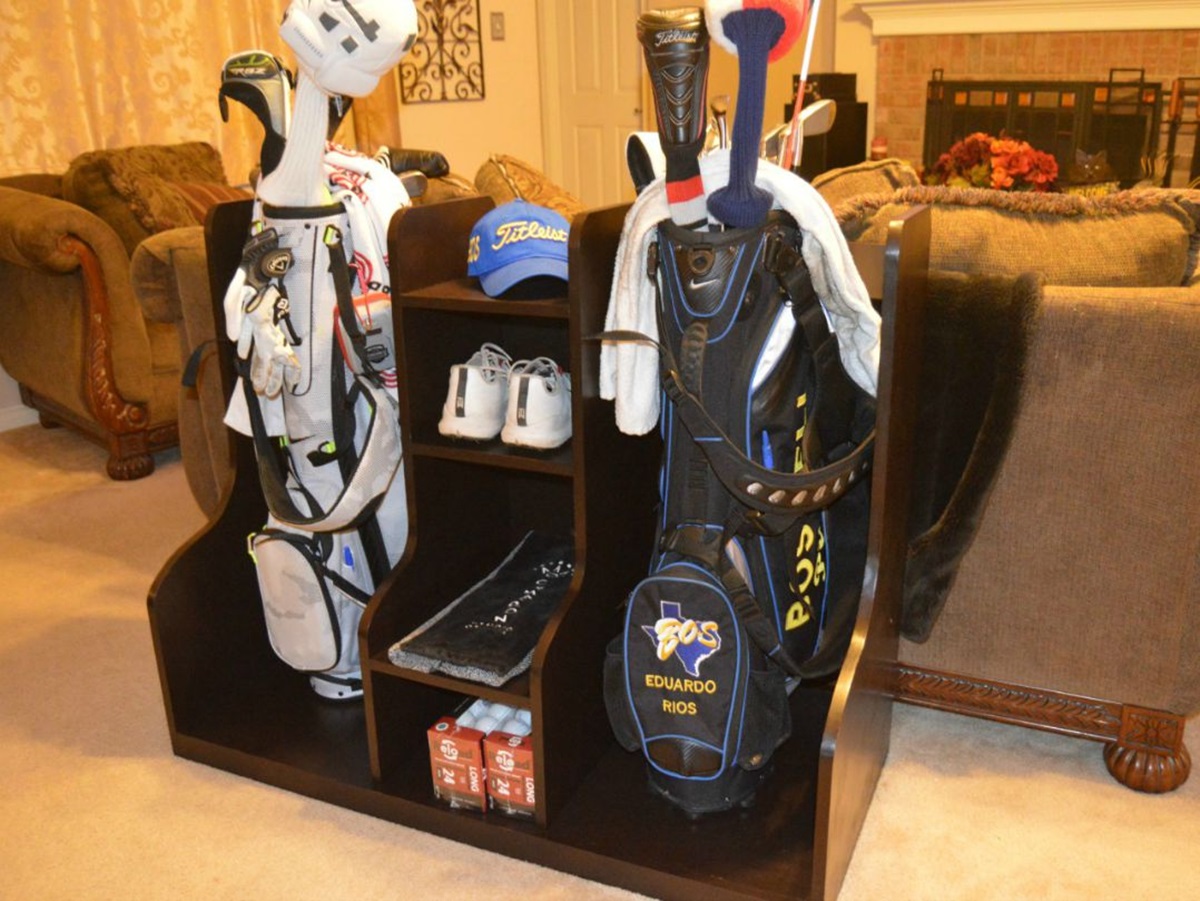 How To Make A Golf Bag Storage Rack