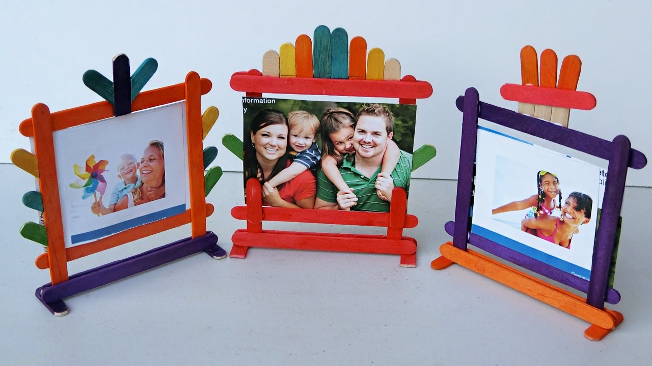 How To Make A Picture Frame With Popsicle Sticks