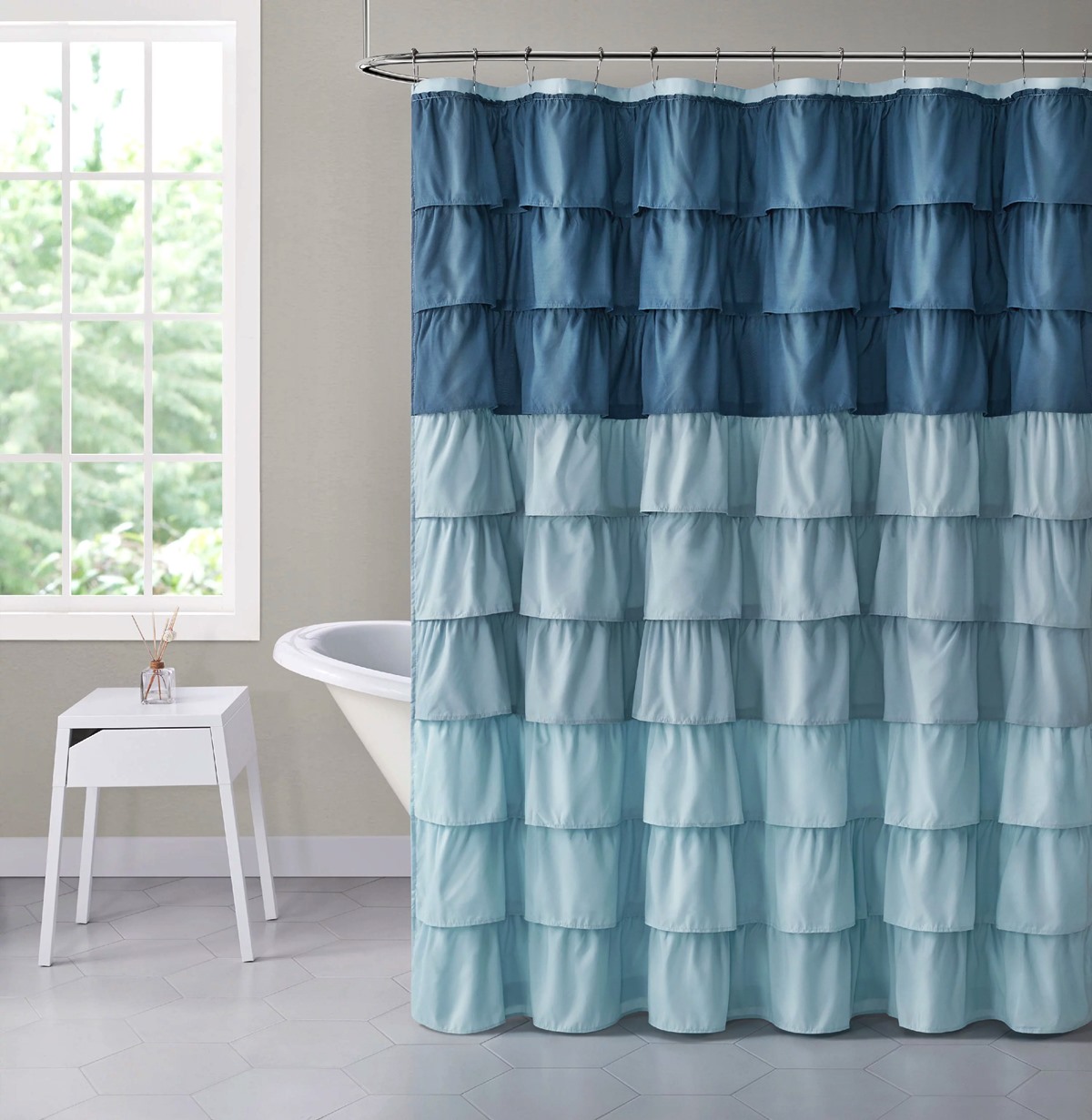 How To Make A Ruffle Shower Curtain