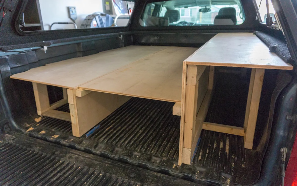 How To Make A Truck Shell Storage Rack