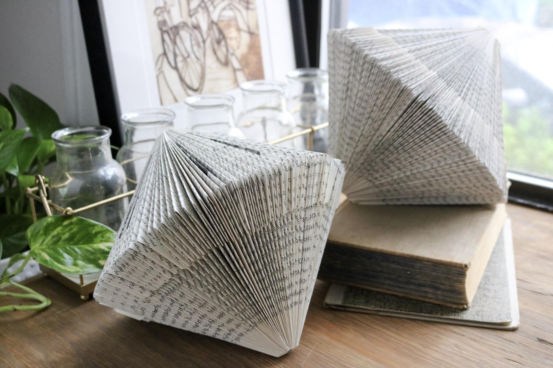 How To Make Folded Book Art Sculpture