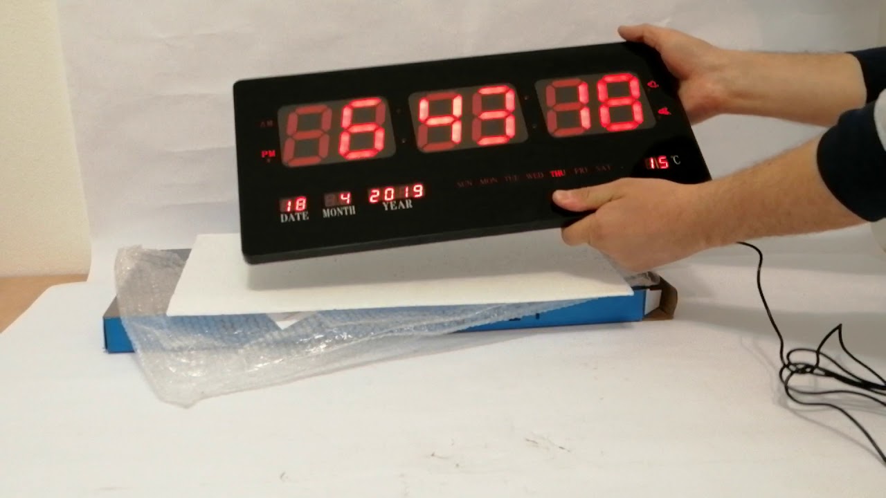 How to change time on digital wall clock 