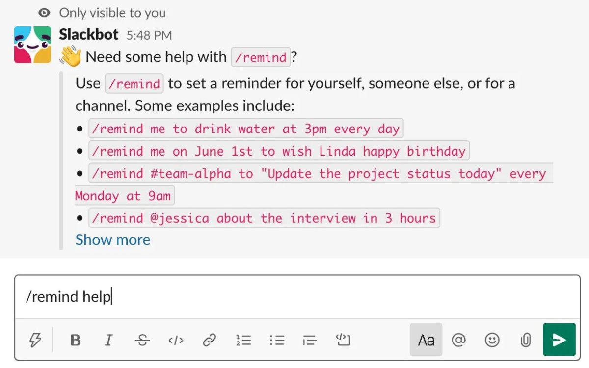 How To Use Slack Reminders
