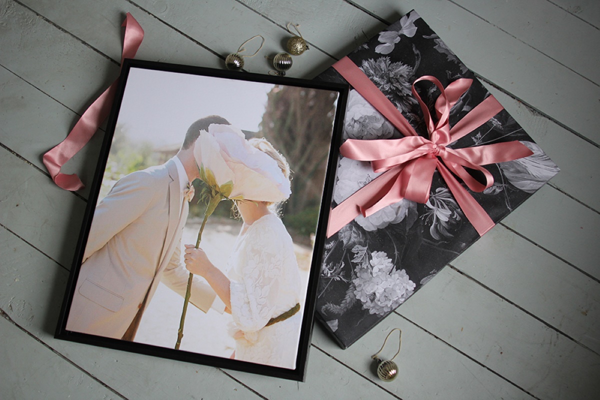 How To Wrap A Picture Frame With Ribbon