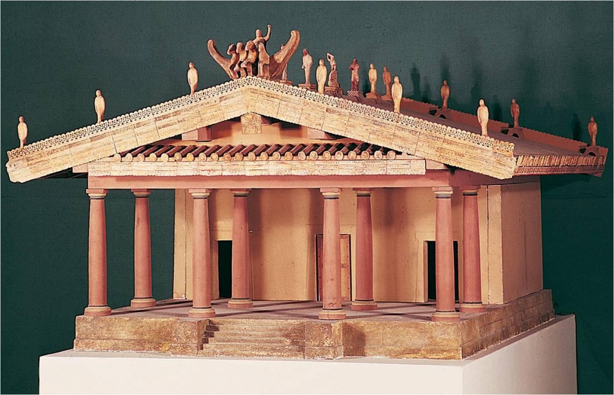 Most Architectural Sculpture Was Made To Decorate What Part Of The Etruscan Temple?