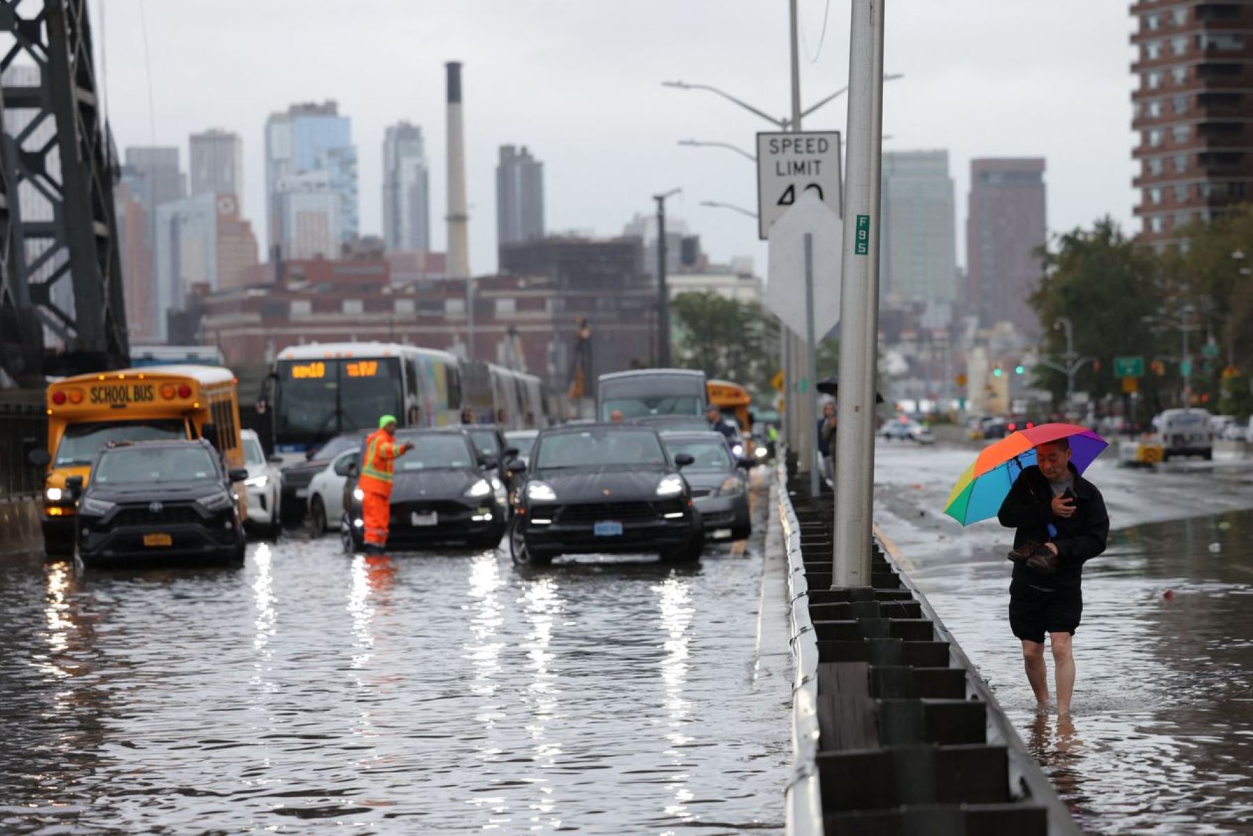 New York City Faces Severe Flooding Crisis: Streets Turn Into Dangerous Waterways