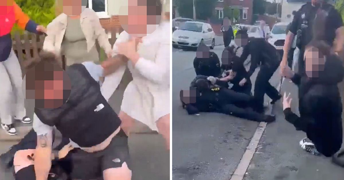 Shocking Video Shows Welsh Woman Knocked Unconscious By Thrown Tire Amidst Chaotic Police Altercation