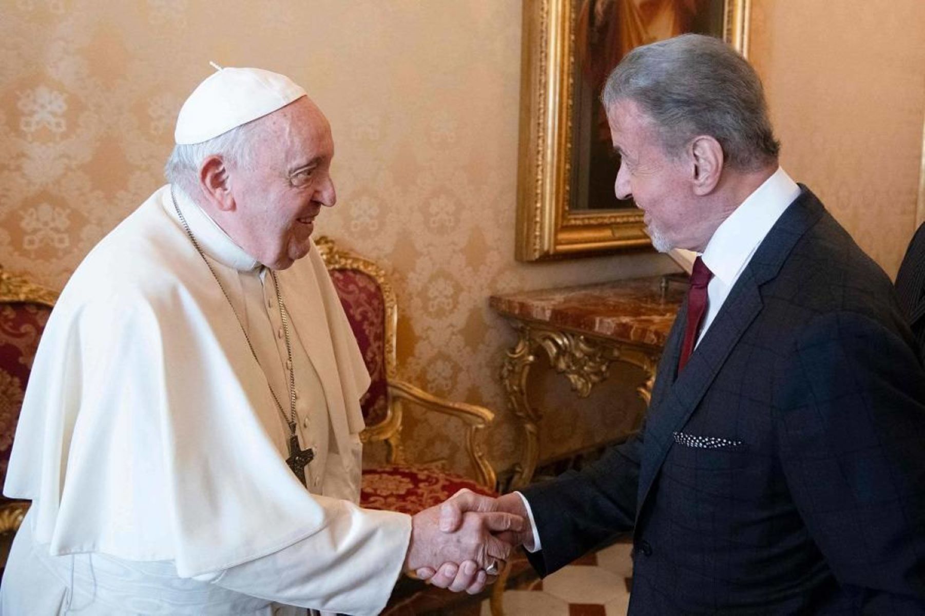 Sylvester Stallone Meets Pope Francis At Vatican, Engages In Friendly Shadowboxing