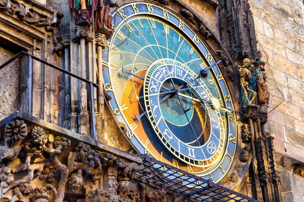 Which City Features A Medieval Astronomical Clock?