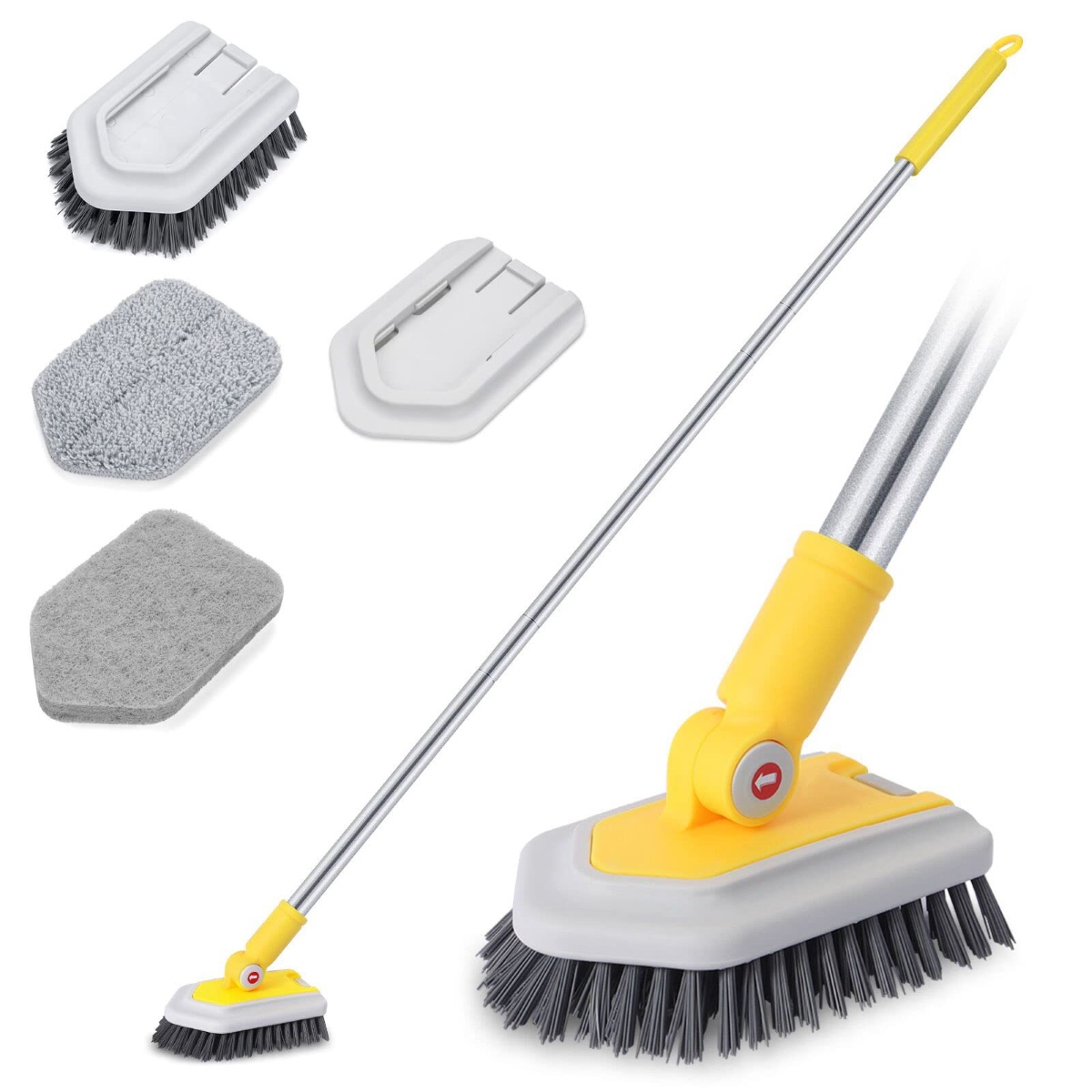 Tub And Tile Brush Refill Bathtub Cleaning Brushes Head Replacement Soft  Bristles Grout Brush Compatible With Shower Scrubber And Cleaning Brush  Comb