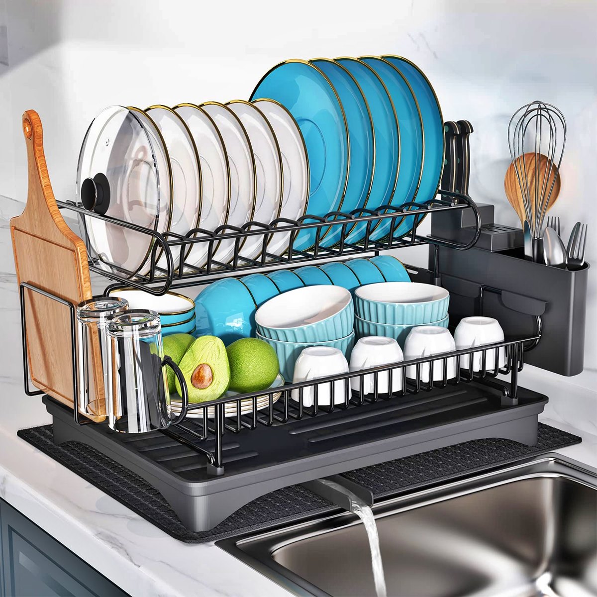11 Unbelievable Dish Drying Rack With Drain Board for 2024