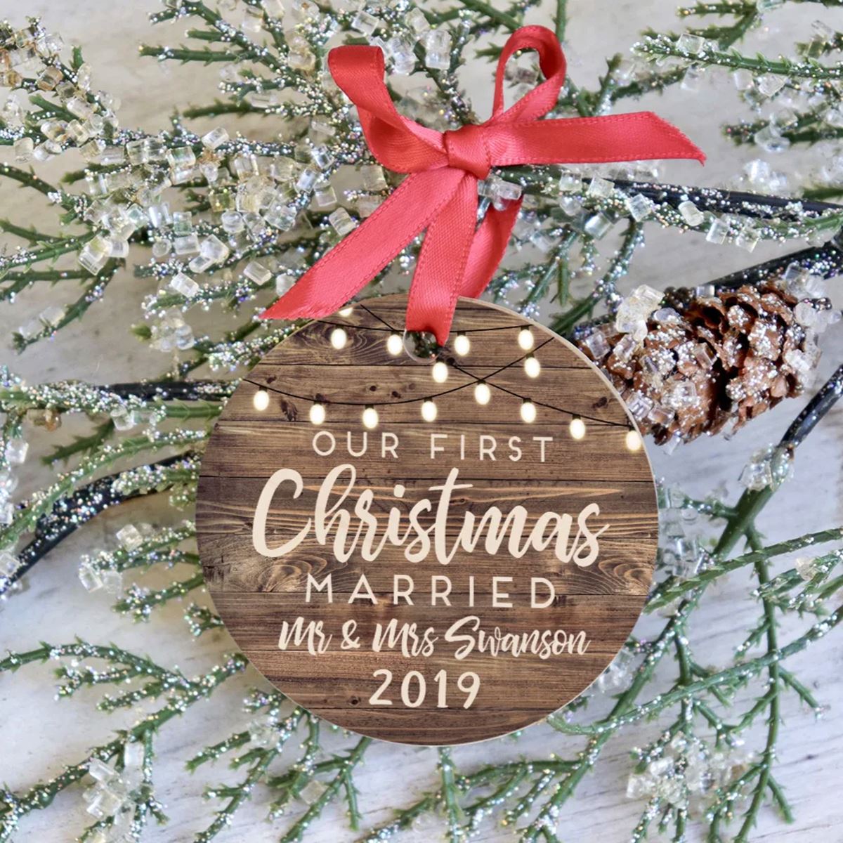 13 Best First Christmas Wedding Ornament 2019 for 2024
