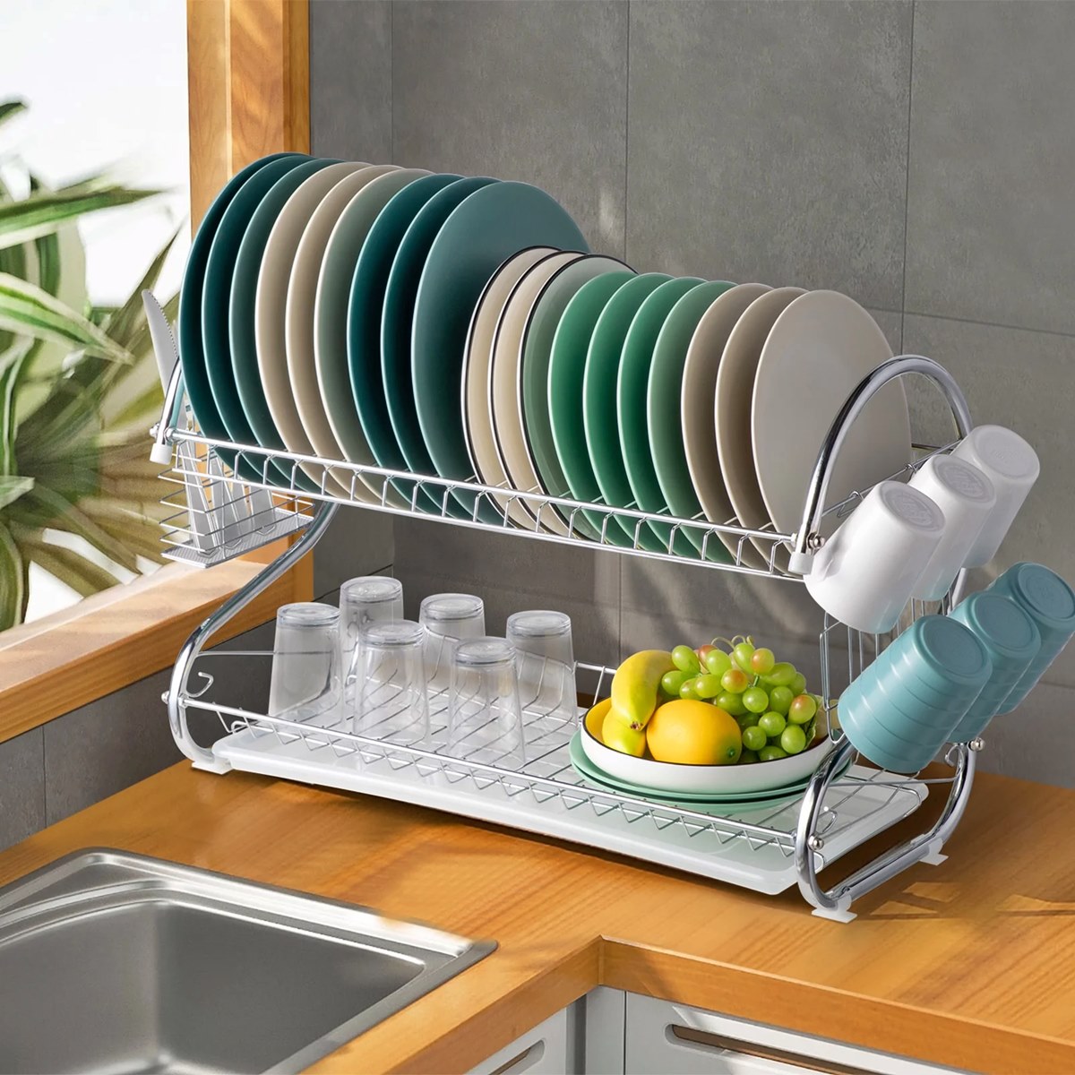 13 Unbelievable 2 Tier Dish Drying Rack for 2024