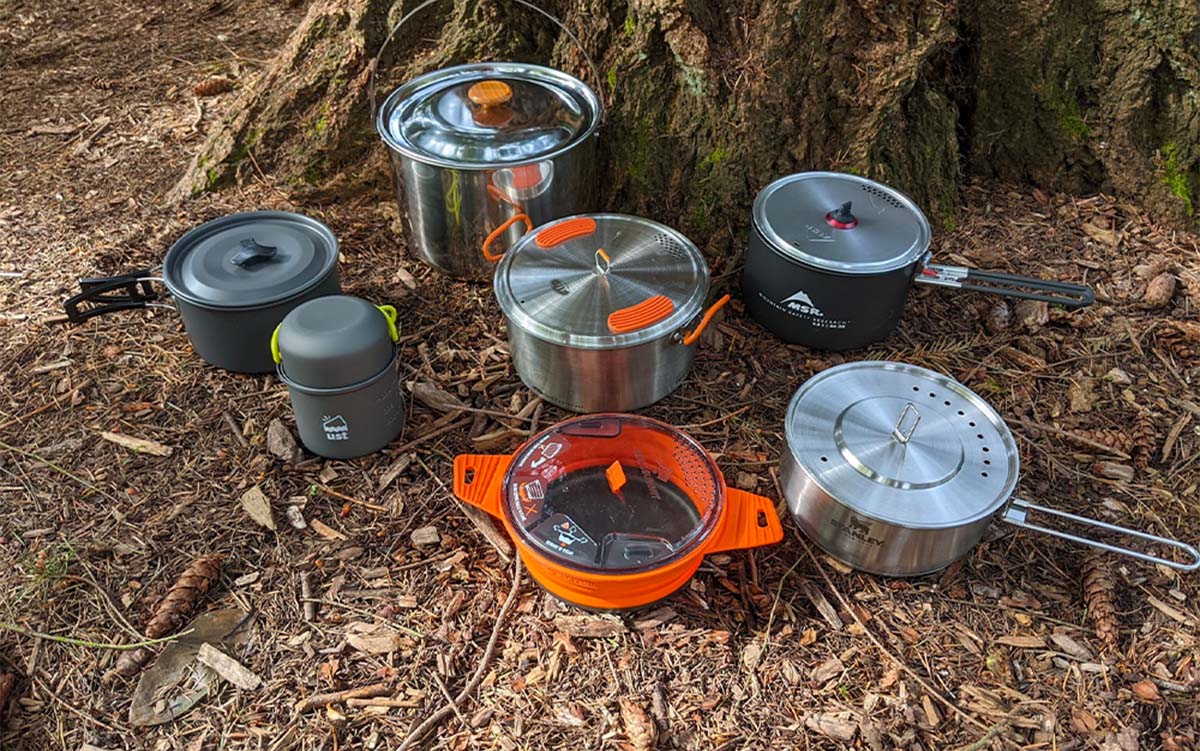 Odoland Camping Cookware Kit,12PCs Outdoor Cooking Set with Stove for  Backpacking Outdoor Camping Hiking and Picnic