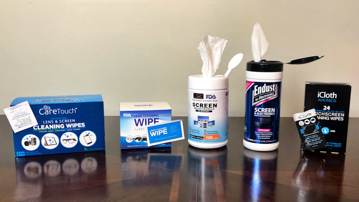 Wipe clean. Computer Cleaning wipes. Profiline Screen clean. Helio Monitor Cleaning wipes. Windex Electronics wipes.