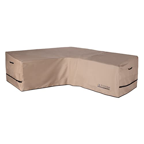 Waterproof V-Shaped Patio Sofa Cover for 7-Seater Outdoor Furniture