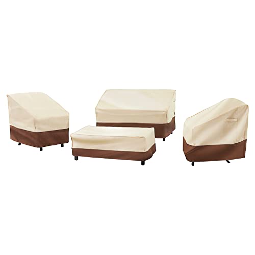 loriano 4 Piece Outdoor Furniture Cover Set