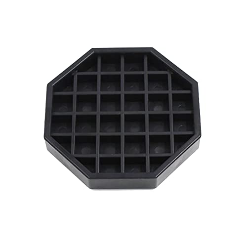 Octagon Coffee Drip Tray - Hard Plastic - Black - 4"