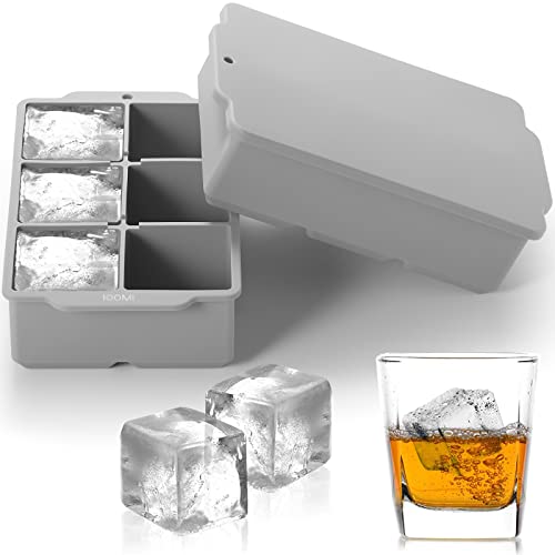 Large Ice Cube Tray with Lid Pack of 2