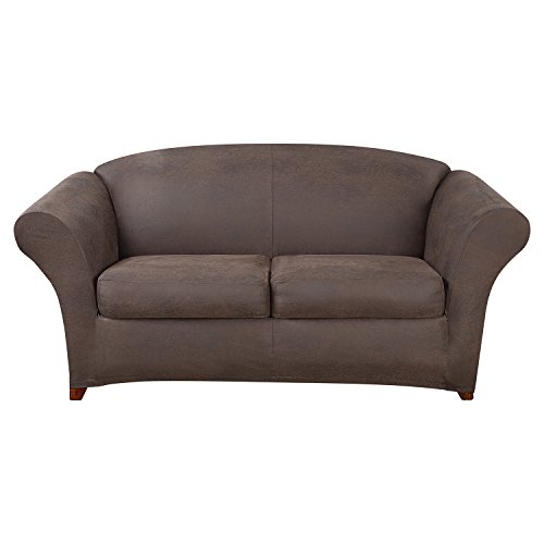 SureFit Ultimate Stretch Leather Loveseat Slipcover