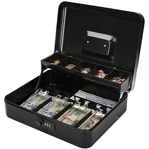 Jssmst Locking Cash Box with Combination Lock