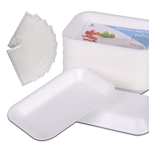 RIKICACA White Styrofoam Meat Trays