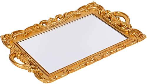 Gold Decorative Vanity Tray