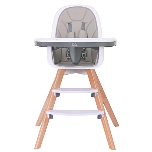 Baby High Chair with Double Removable Tray
