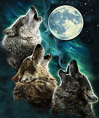 Howling Wolf Fleece Blanket