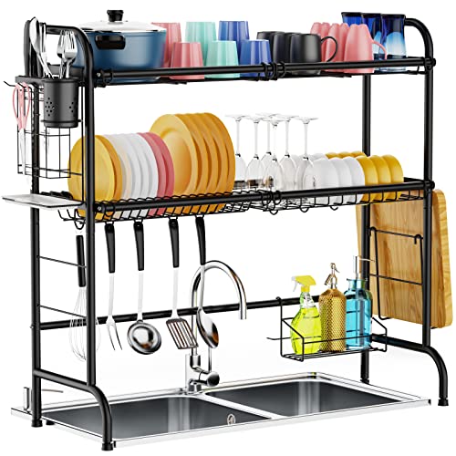 GSlife Over The Sink Dish Drying Rack Stainless Steel
