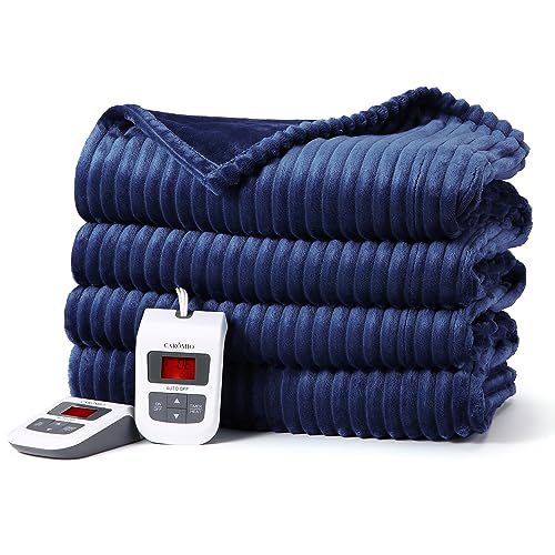 CAROMIO Electric Blanket King Size with Enhanced Heating System