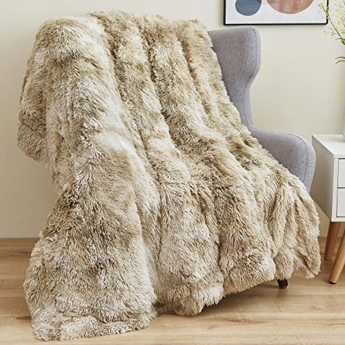 GONAAP Fuzzy Faux Fur Throw Blanket